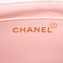 CHANEL Matelasse Turn Lock Chain Diana Shoulder Bag Canvas Pink CC Auth 29889AV-19