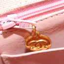 CHANEL Matelasse Turn Lock Chain Diana Shoulder Bag Canvas Pink CC Auth 29889AV-24