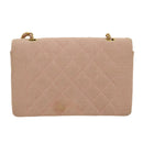 CHANEL Matelasse Turn Lock Chain Diana Shoulder Bag Canvas Pink CC Auth 29889AV-2