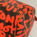 LOUIS VUITTON Monogram Graffiti Keepall 50 Boston Bag Orange M93699 Auth 29908SV-15