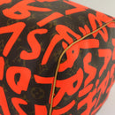 LOUIS VUITTON Monogram Graffiti Keepall 50 Boston Bag Orange M93699 Auth 29908SV-17