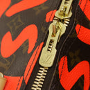 LOUIS VUITTON Monogram Graffiti Keepall 50 Boston Bag Orange M93699 Auth 29908SV-20