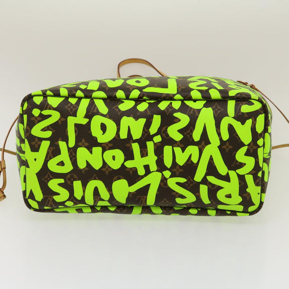 LOUIS VUITTON Monogram Graffiti Neverfull GM Tote Bag Vert M93703 LV Auth 29943SM