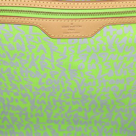 LOUIS VUITTON Monogram Graffiti Neverfull GM Tote Bag Vert M93703 LV Auth 29943SM