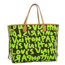LOUIS VUITTON Monogram Graffiti Neverfull GM Tote Bag Vert M93703 LV Auth 29943SM-1