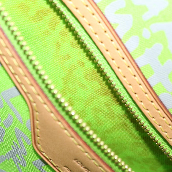 LOUIS VUITTON Monogram Graffiti Neverfull GM Tote Bag Vert M93703 LV Auth 29943SM