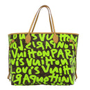 LOUIS VUITTON Monogram Graffiti Neverfull GM Tote Bag Vert M93703 LV Auth 29943SM-13