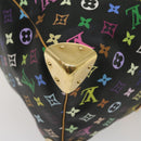 LOUIS VUITTON Monogram Multicolor Keepall 45 Boston Bag Black M92640 Auth 29945SM-17
