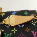 LOUIS VUITTON Monogram Multicolor Keepall 45 Boston Bag Black M92640 Auth 29945SM-19