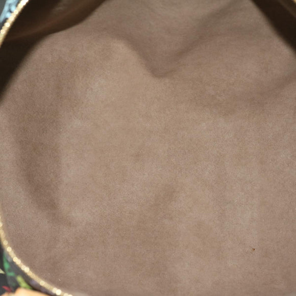 LOUIS VUITTON Monogram Multicolor Keepall 45 Boston Bag Black M92640 Auth 29945SM