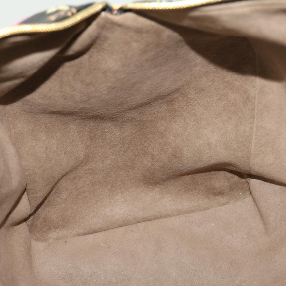 LOUIS VUITTON Monogram Multicolor Keepall 45 Boston Bag Black M92640 Auth 29945SM