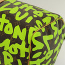 LOUIS VUITTON Monogram graffiti Keepall 50 Boston Bag Vert M93700 Auth 29946SV-8