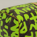 LOUIS VUITTON Monogram graffiti Keepall 50 Boston Bag Vert M93700 Auth 29946SV-17
