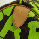 LOUIS VUITTON Monogram graffiti Keepall 50 Boston Bag Vert M93700 Auth 29946SV-18
