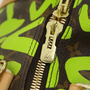 LOUIS VUITTON Monogram graffiti Keepall 50 Boston Bag Vert M93700 Auth 29946SV-20