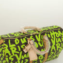 LOUIS VUITTON Monogram graffiti Keepall 50 Boston Bag Vert M93700 Auth 29946SV-6