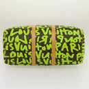 LOUIS VUITTON Monogram graffiti Keepall 50 Boston Bag Vert M93700 Auth 29946SV-5