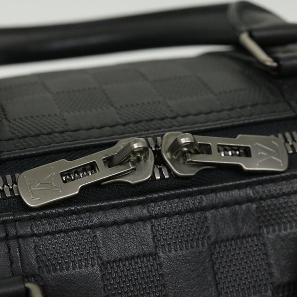 LOUIS VUITTON Damier Infini Keepall Bandouliere 45 Boston Bag  N41145 LV 29957S