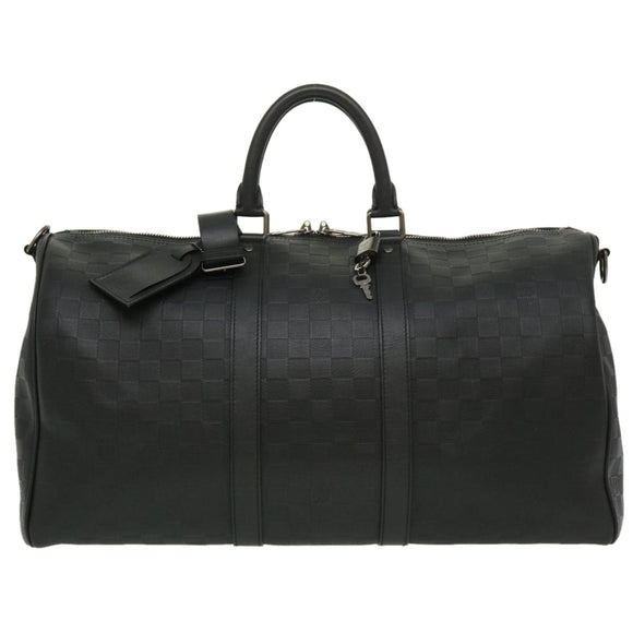 LOUIS VUITTON Damier Infini Keepall Bandouliere 45 Boston Bag  N41145 LV 29957S