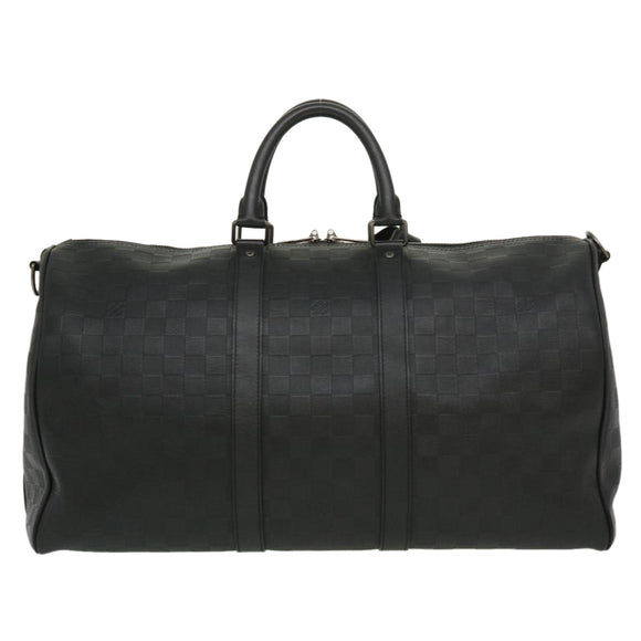 LOUIS VUITTON Damier Infini Keepall Bandouliere 45 Boston Bag  N41145 LV 29957S
