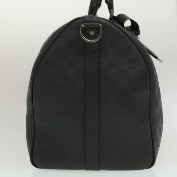 LOUIS VUITTON Damier Infini Keepall Bandouliere 45 Boston Bag  N41145 LV 29957S