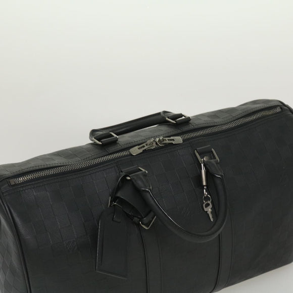 LOUIS VUITTON Damier Infini Keepall Bandouliere 45 Boston Bag  N41145 LV 29957S