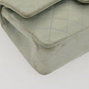 CHANEL Classic Matelasse 25 Double Chain Flap Shoulder Bag Lamb Skin Auth 29961V-14