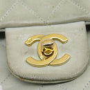 CHANEL Classic Matelasse 25 Double Chain Flap Shoulder Bag Lamb Skin Auth 29961V-17
