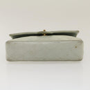 CHANEL Classic Matelasse 25 Double Chain Flap Shoulder Bag Lamb Skin Auth 29961V-5