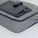 LOUIS VUITTON Monogram satellite alpha Clutch Bag Silver M44171 LV Auth 29977A-14