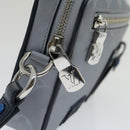 LOUIS VUITTON Monogram satellite alpha Clutch Bag Silver M44171 LV Auth 29977A-18