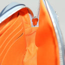 LOUIS VUITTON Monogram satellite alpha Clutch Bag Silver M44171 LV Auth 29977A-22