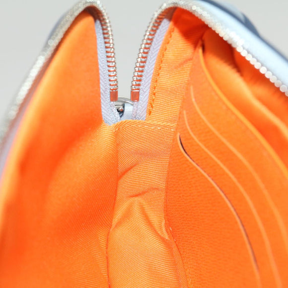 LOUIS VUITTON Monogram satellite alpha Clutch Bag Silver M44171 LV Auth 29977A