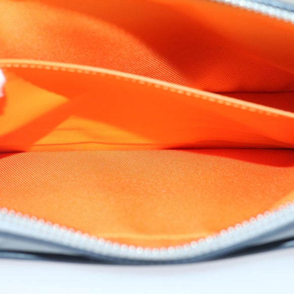 LOUIS VUITTON Monogram satellite alpha Clutch Bag Silver M44171 LV Auth 29977A