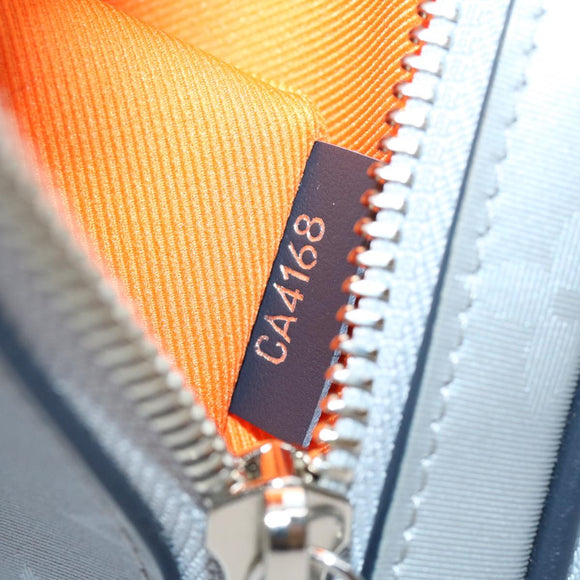 LOUIS VUITTON Monogram satellite alpha Clutch Bag Silver M44171 LV Auth 29977A