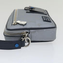 LOUIS VUITTON Monogram satellite alpha Clutch Bag Silver M44171 LV Auth 29977SAV-3
