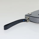 LOUIS VUITTON Monogram satellite alpha Clutch Bag Silver M44171 LV Auth 29977A-7