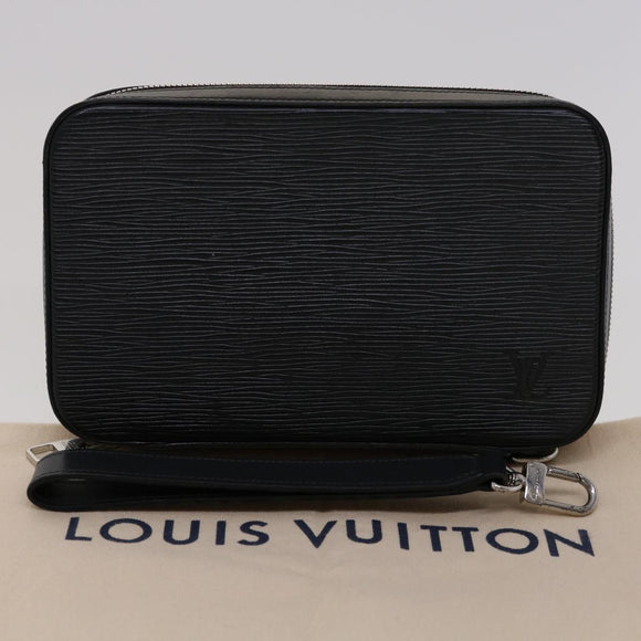 LOUIS VUITTON Epi Dandy Wallet Travel Case Black M64000 LV Auth 30084AV