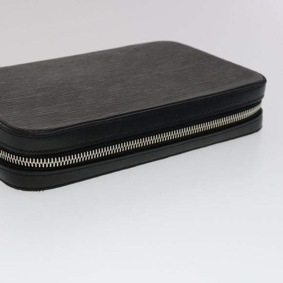 LOUIS VUITTON Epi Dandy Wallet Travel Case Black M64000 LV Auth 30084AV