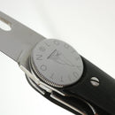 LOUIS VUITTON LV CUP Black Linen Micarta Surcouf Sea Knife M80023 LV Auth 30150A-9