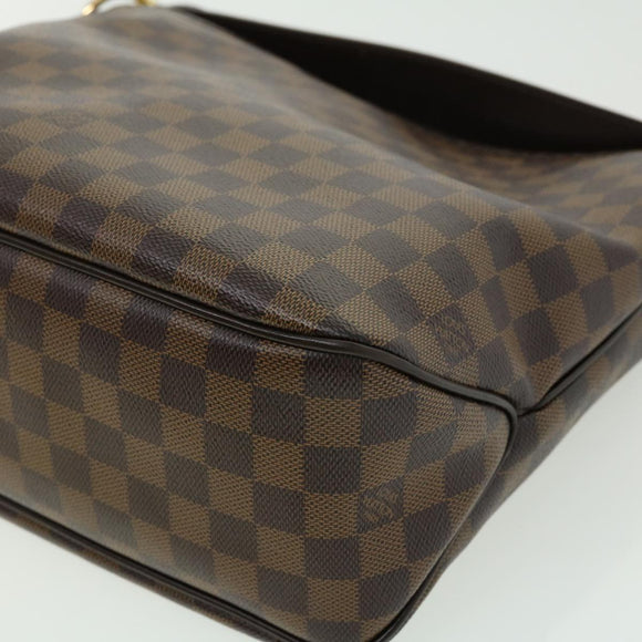 LOUIS VUITTON Damier Ebene Delightful PM Shoulder Bag N41459 LV Auth 30487