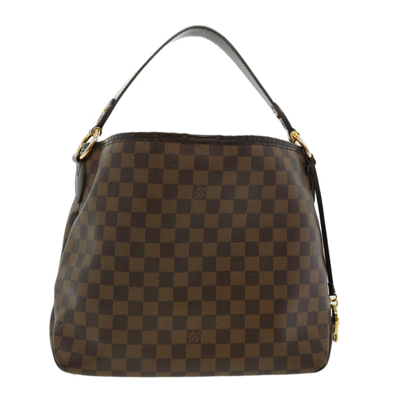 LOUIS VUITTON Damier Ebene Delightful PM Shoulder Bag N41459 LV Auth 30487