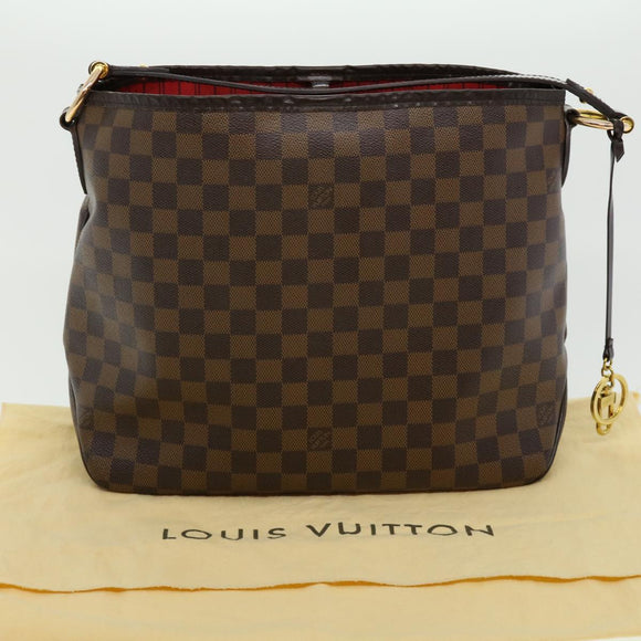 LOUIS VUITTON Damier Ebene Delightful PM Shoulder Bag N41459 LV Auth 30487
