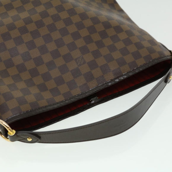 LOUIS VUITTON Damier Ebene Delightful PM Shoulder Bag N41459 LV Auth 30487