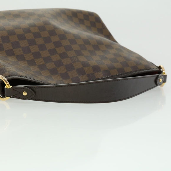 LOUIS VUITTON Damier Ebene Delightful PM Shoulder Bag N41459 LV Auth 30487