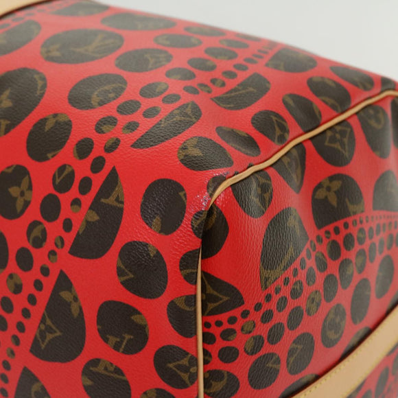 LOUIS VUITTON Monogram Yayoi Kusama Keepall Bandouliere55 Bag M40695 Auth 30515SV