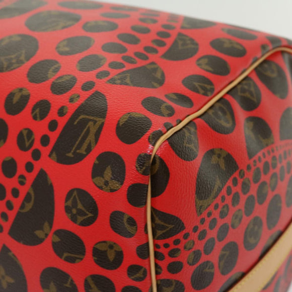 LOUIS VUITTON Monogram Yayoi Kusama Keepall Bandouliere55 Bag M40695 Auth 30515SV