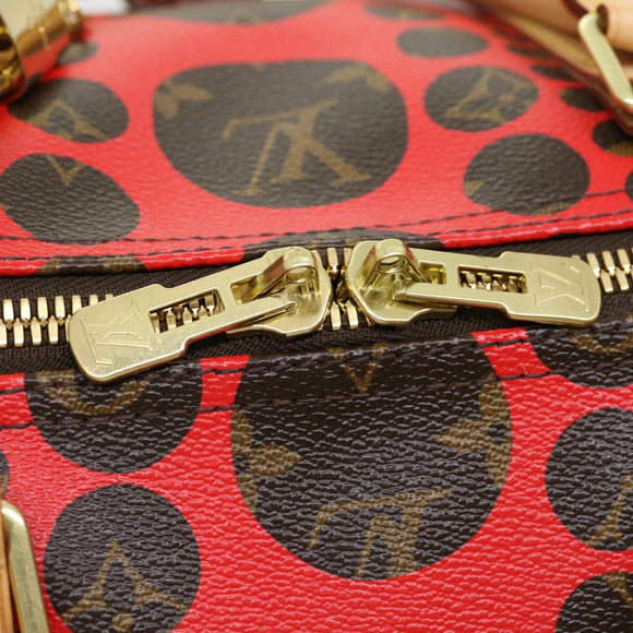 LOUIS VUITTON Monogram Yayoi Kusama Keepall Bandouliere55 Bag M40695 Auth 30515SV