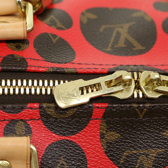 LOUIS VUITTON Monogram Yayoi Kusama Keepall Bandouliere55 Bag M40695 Auth 30515SV