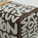 LOUIS VUITTON Monogram Graffiti Keepall 50 Boston Bag White M92197 Auth 30516S-8